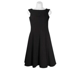 Morbid Threads Vintage Goth Dress Black Crinoline Pink Stripes Steampunk XS